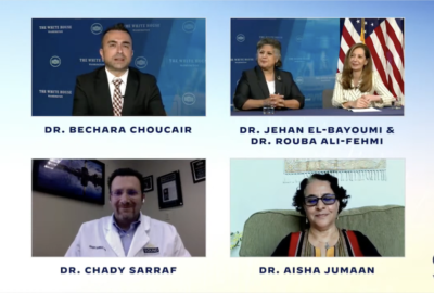White House virtual conversation; Building vaccine confidence in the Arab American community. Part 1